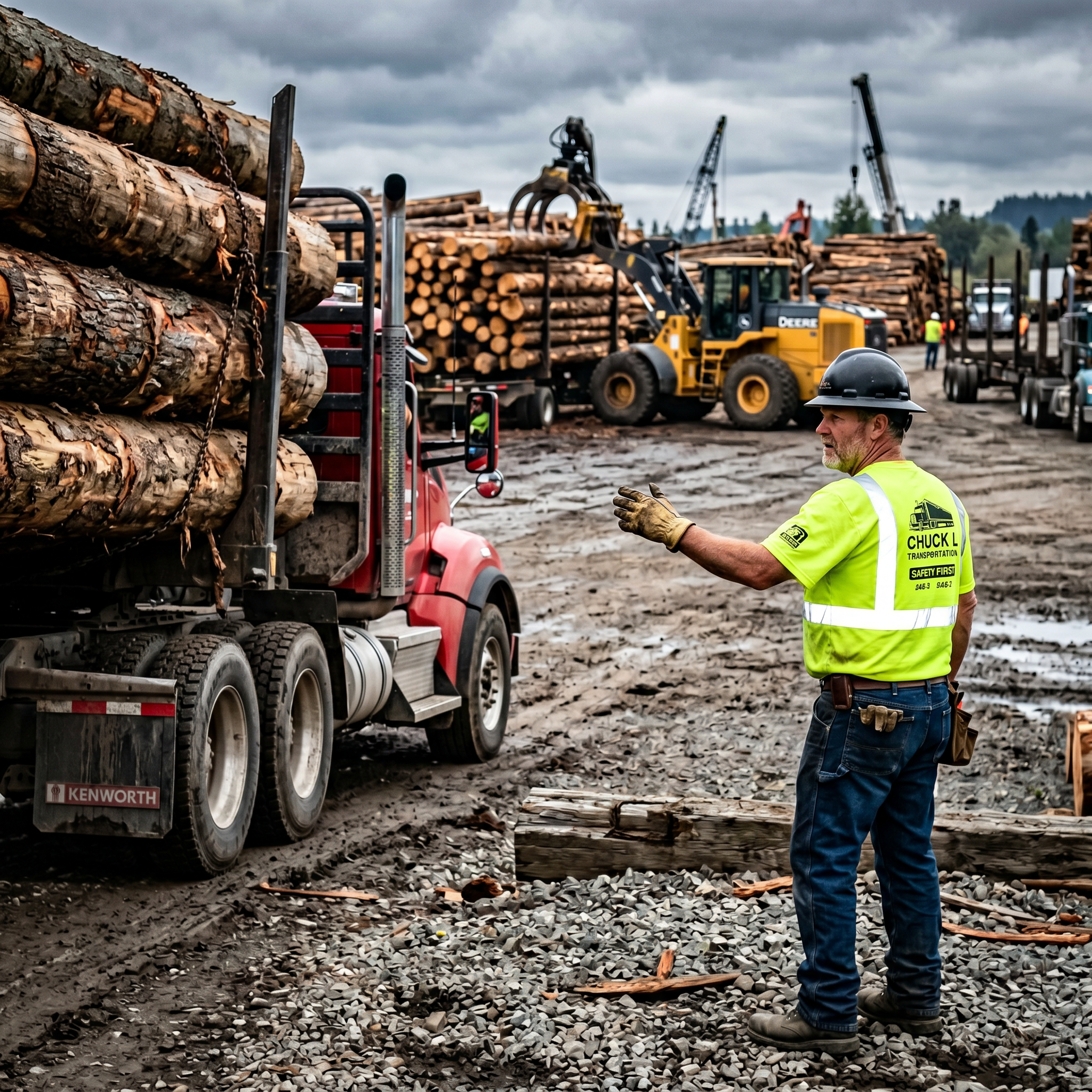 ANSI Class 2 Hi-Vis Safety T-Shirt — Chuck L Transportation Reflective Tee