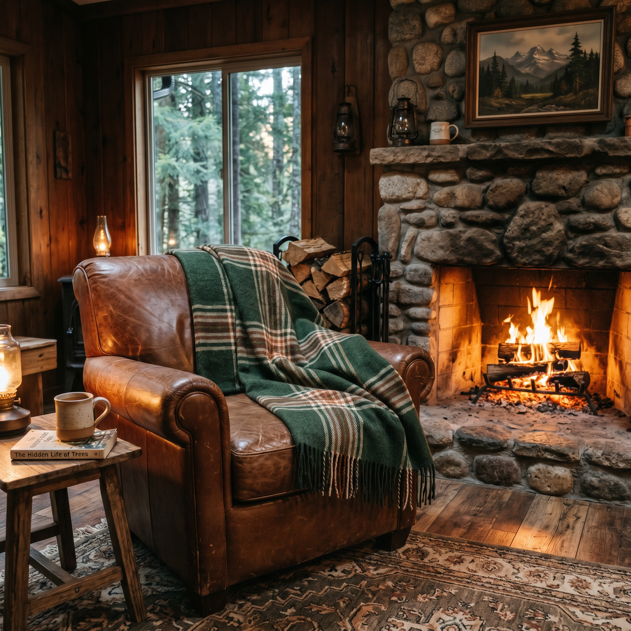 Chuck L Heritage Wool Blanket — Pendleton-Style Log Truck Jacquard