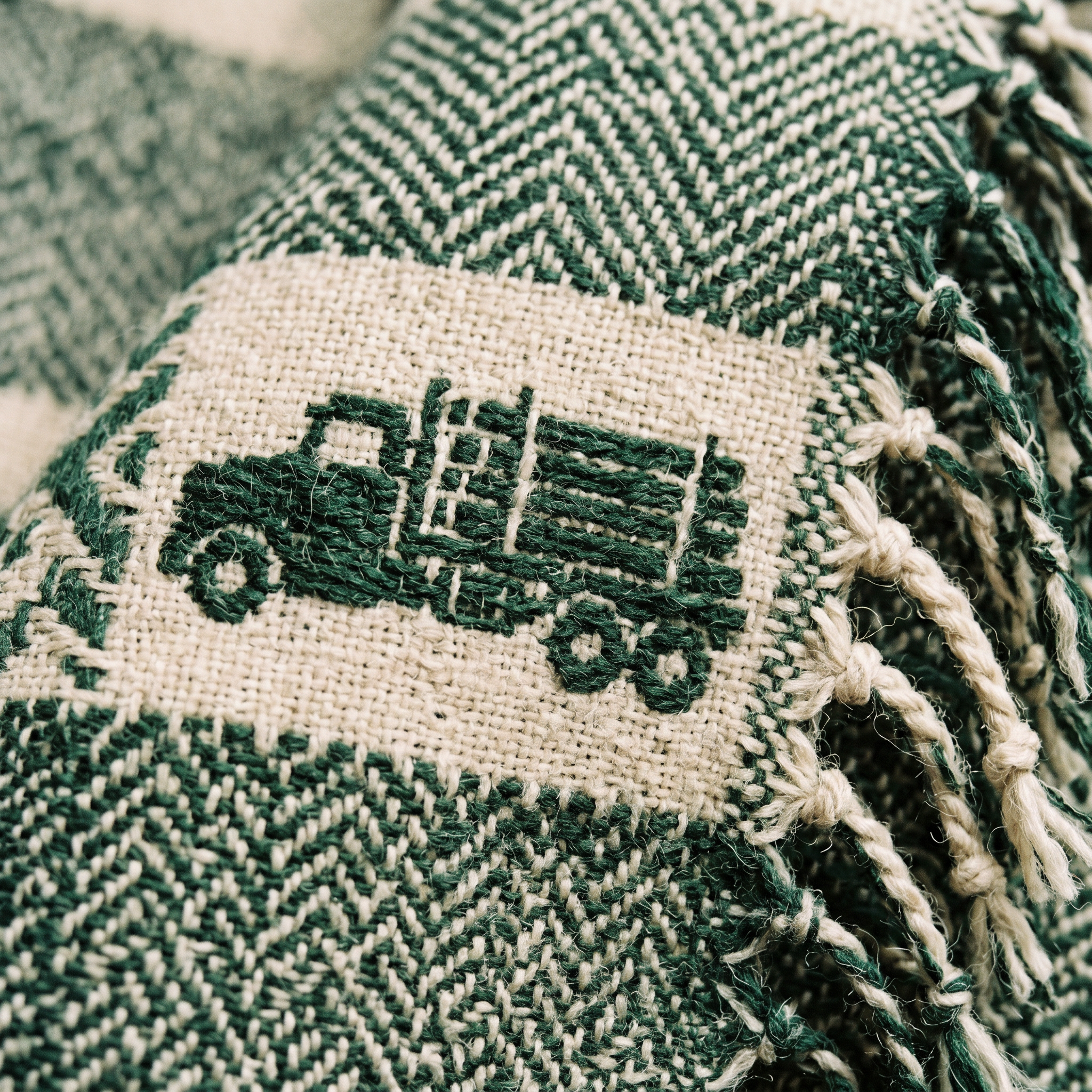 Chuck L Heritage Wool Blanket — Pendleton-Style Log Truck Jacquard