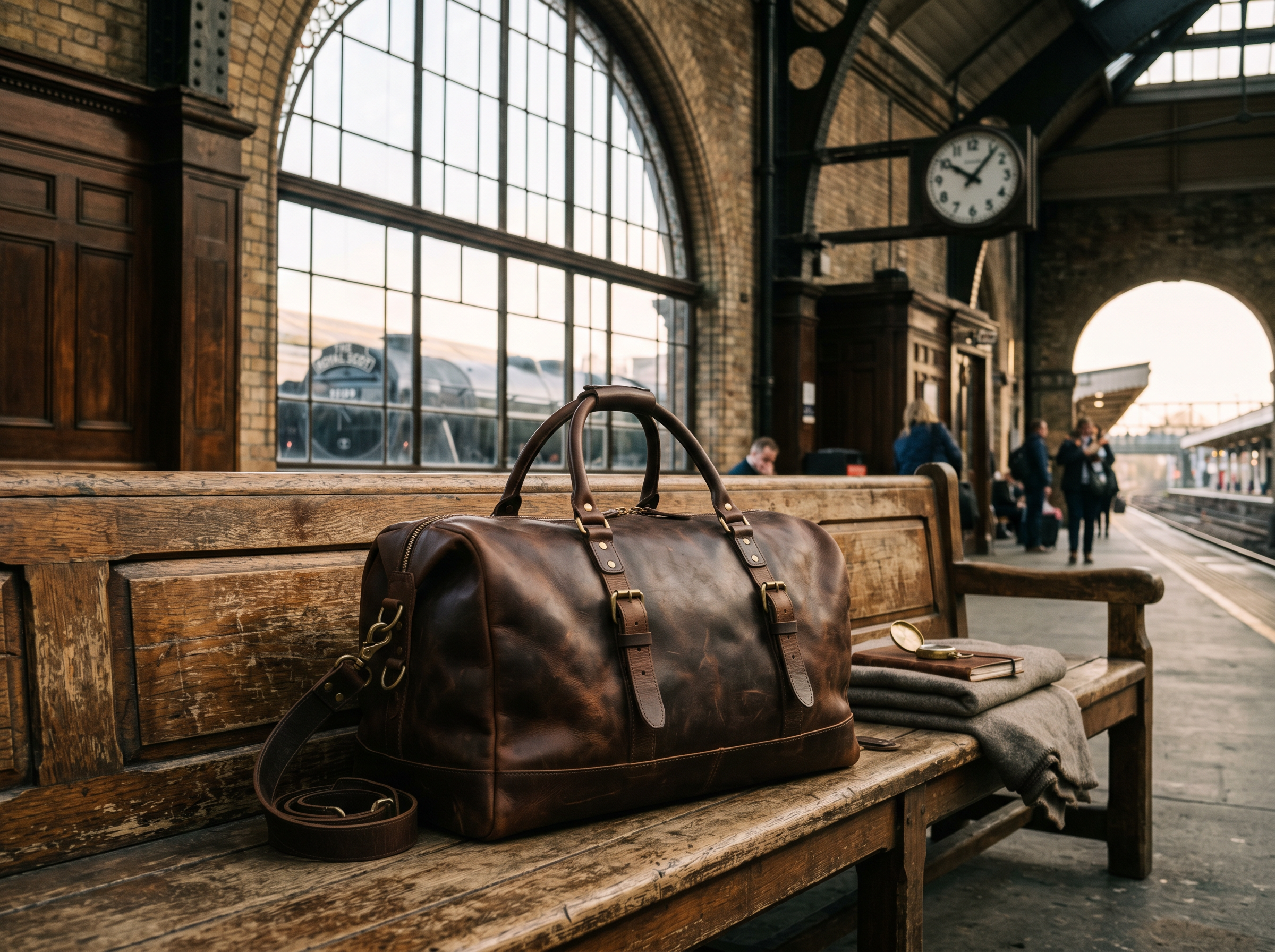 Montague Leather Weekender Duffle 30"