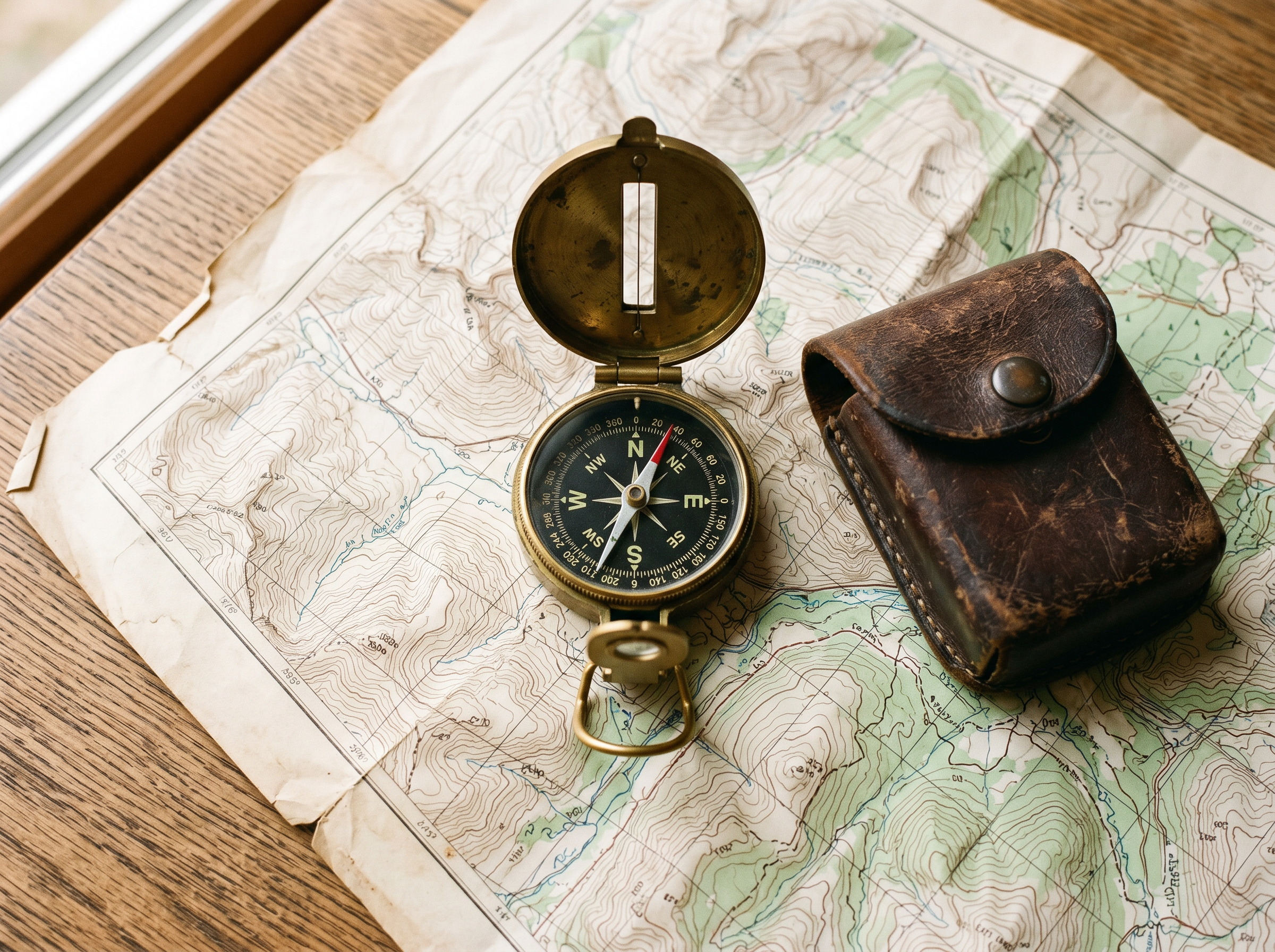 Signal Point Solid Brass Compass