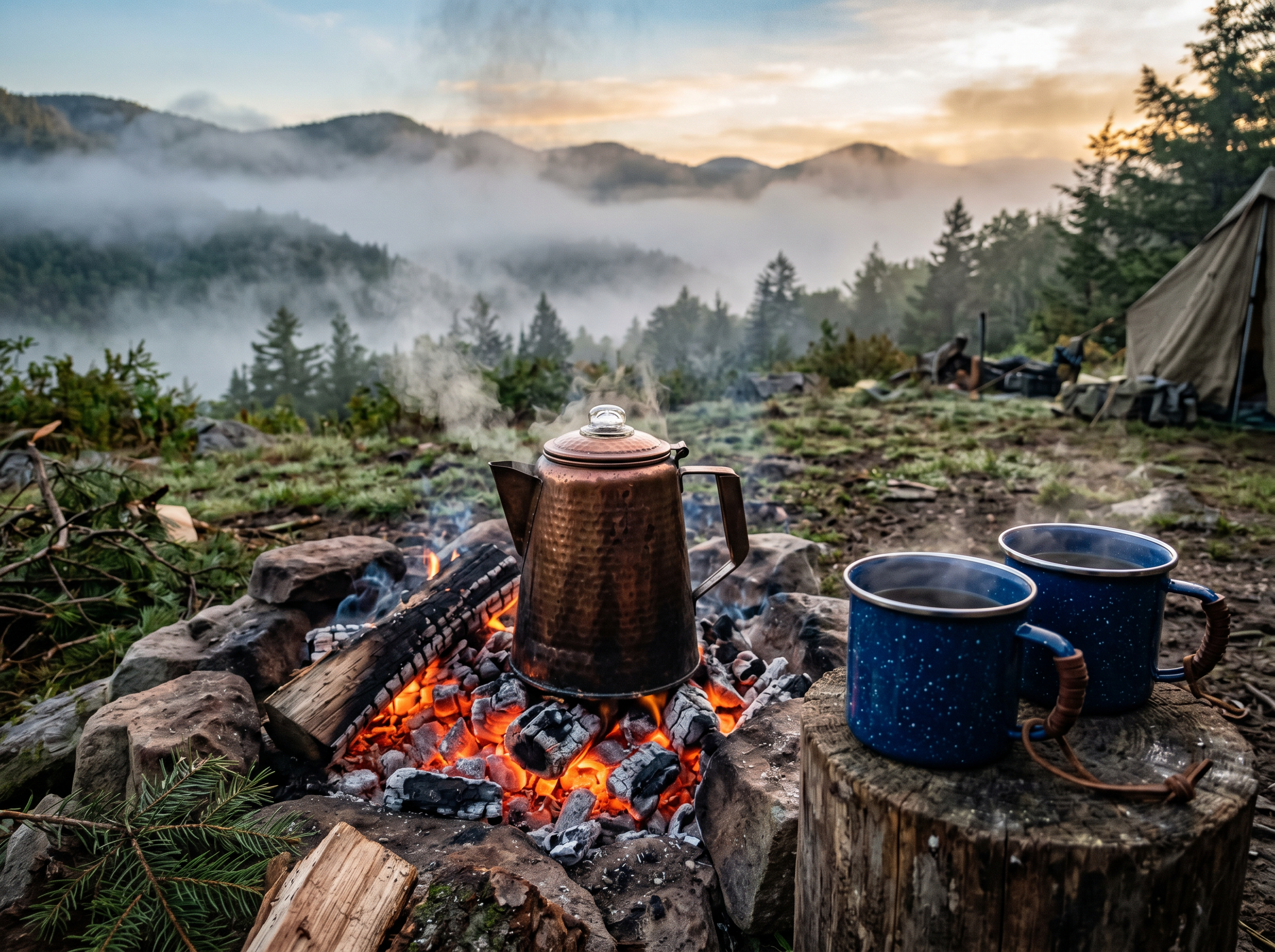 Copper Mountain 2-Person Camp Coffee Set