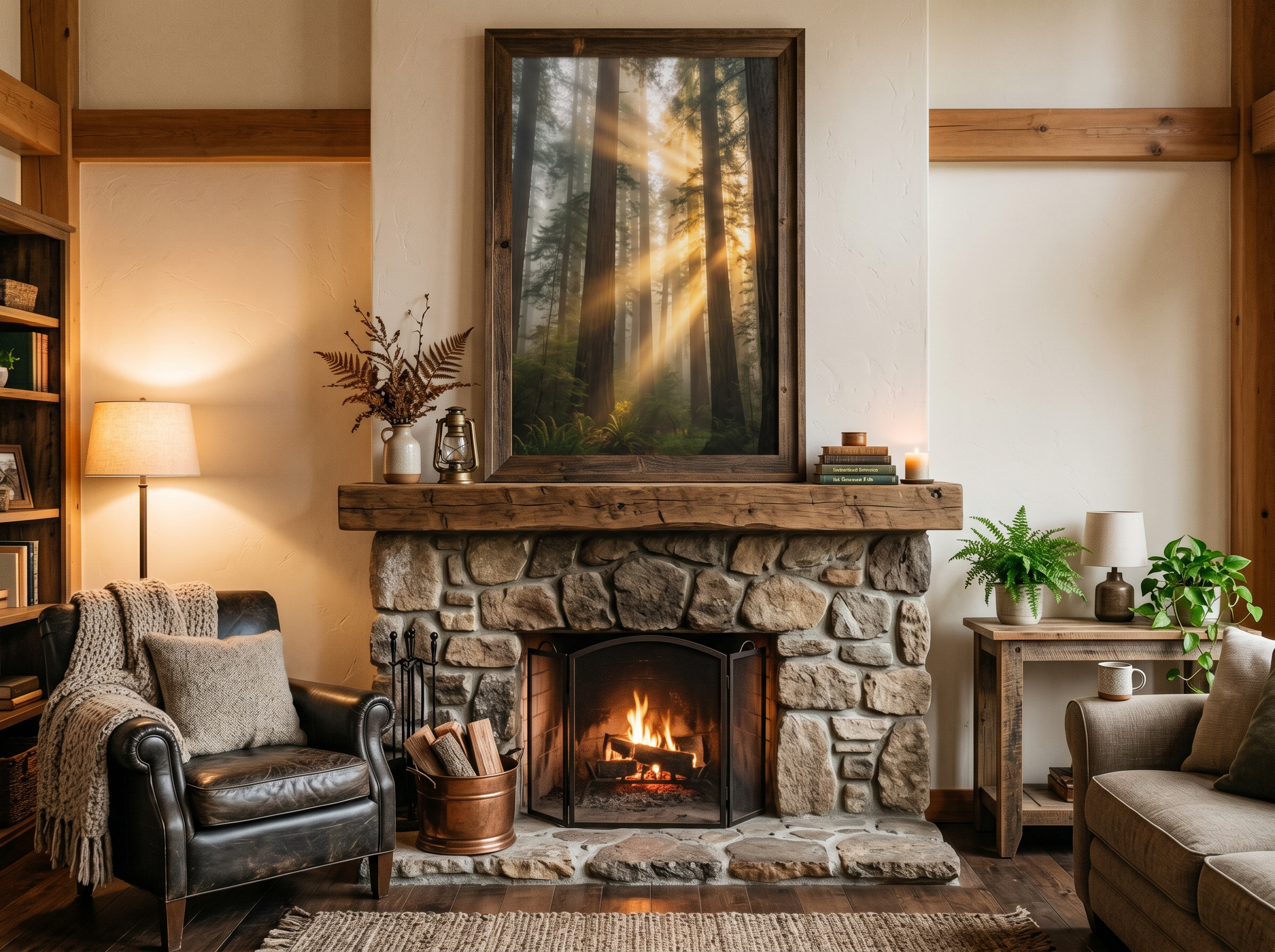 Redwood Country 40x60 Framed Landscape Print