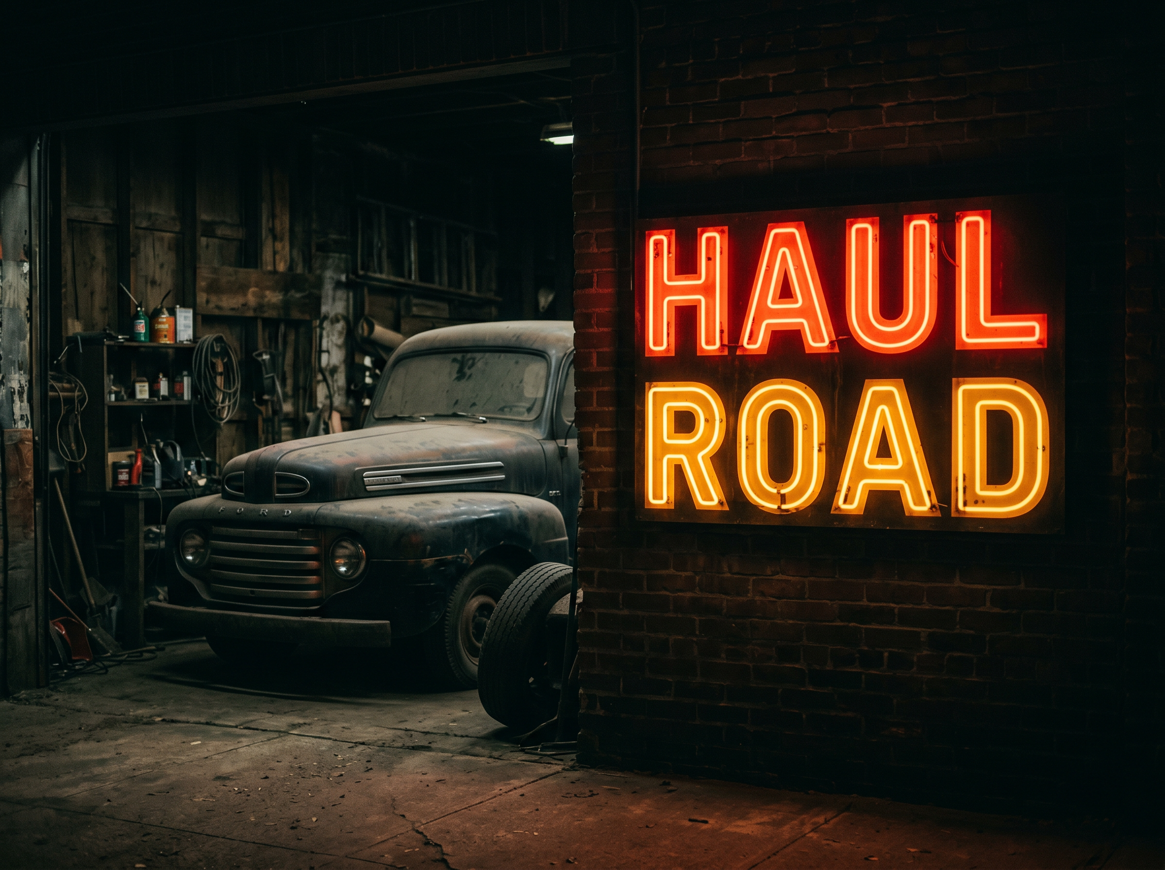 Haul Road Neon Diner Sign 36"