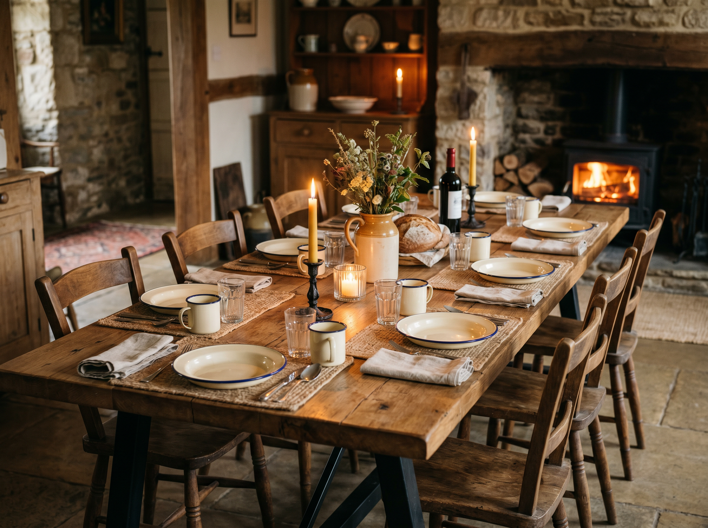 Grand Oak 96" Reclaimed Wood Dining Table