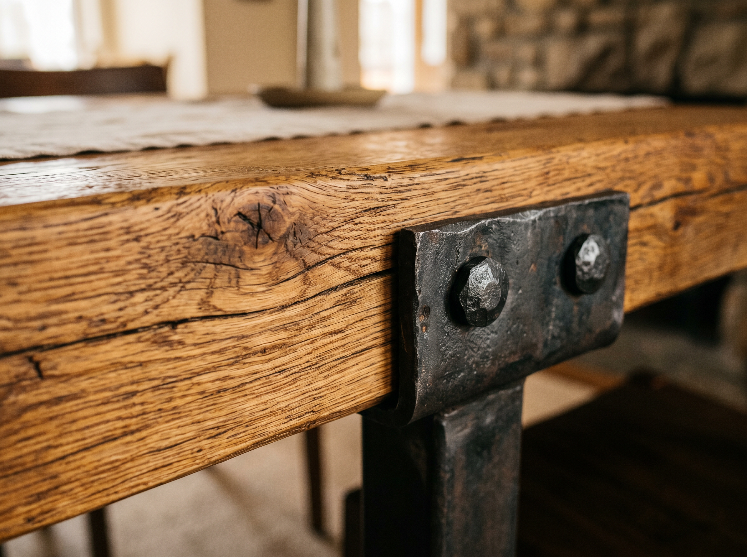 Grand Oak 96" Reclaimed Wood Dining Table