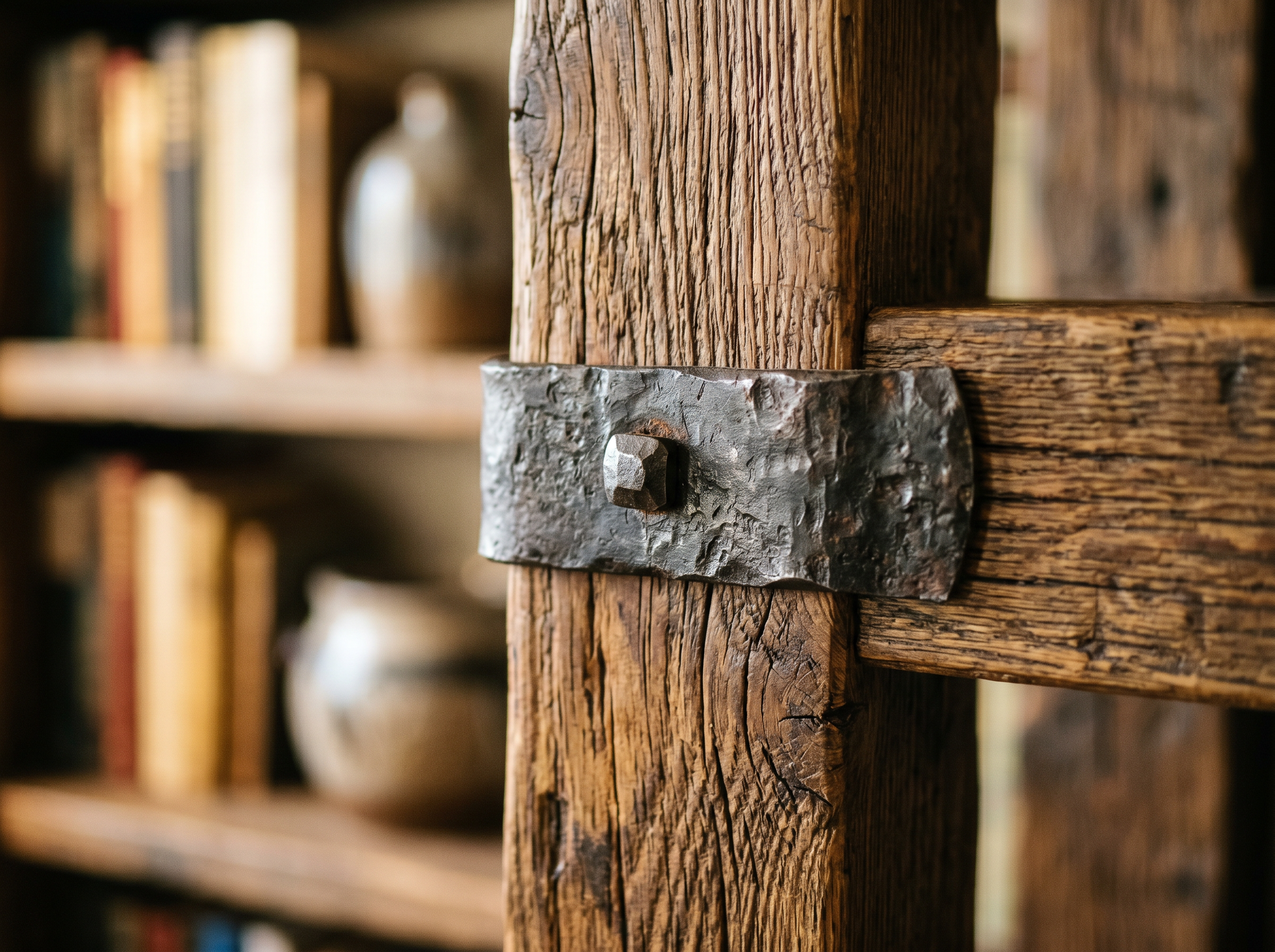 Ponderosa Reclaimed Pine Bookshelf 84"