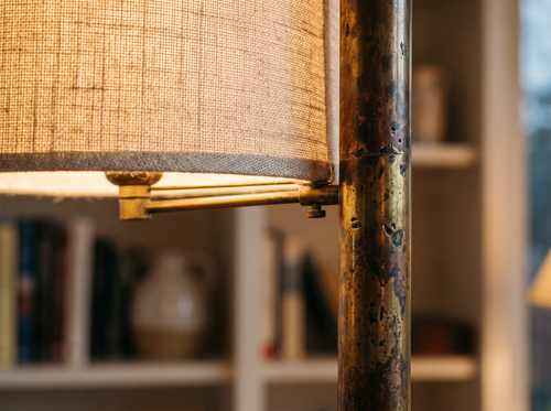 Big Bear Solid Brass Floor Lamp 62"