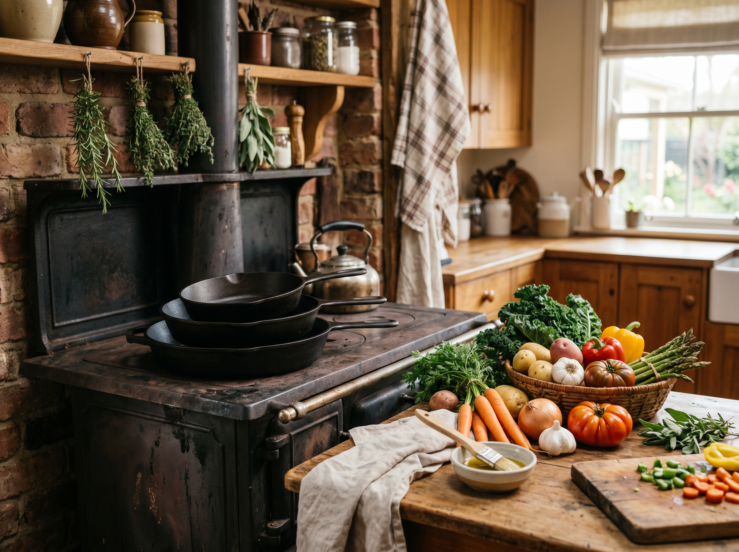 Iron Forge 14" Cast Iron Skillet Set