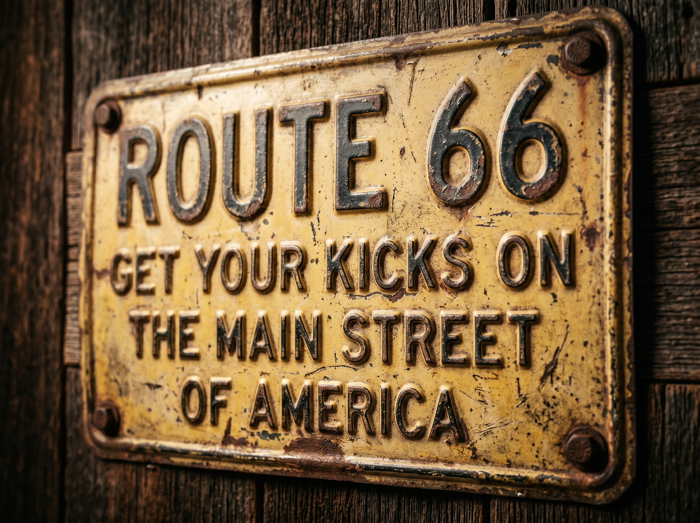 Atlas Metal Road Sign Vintage Set 4