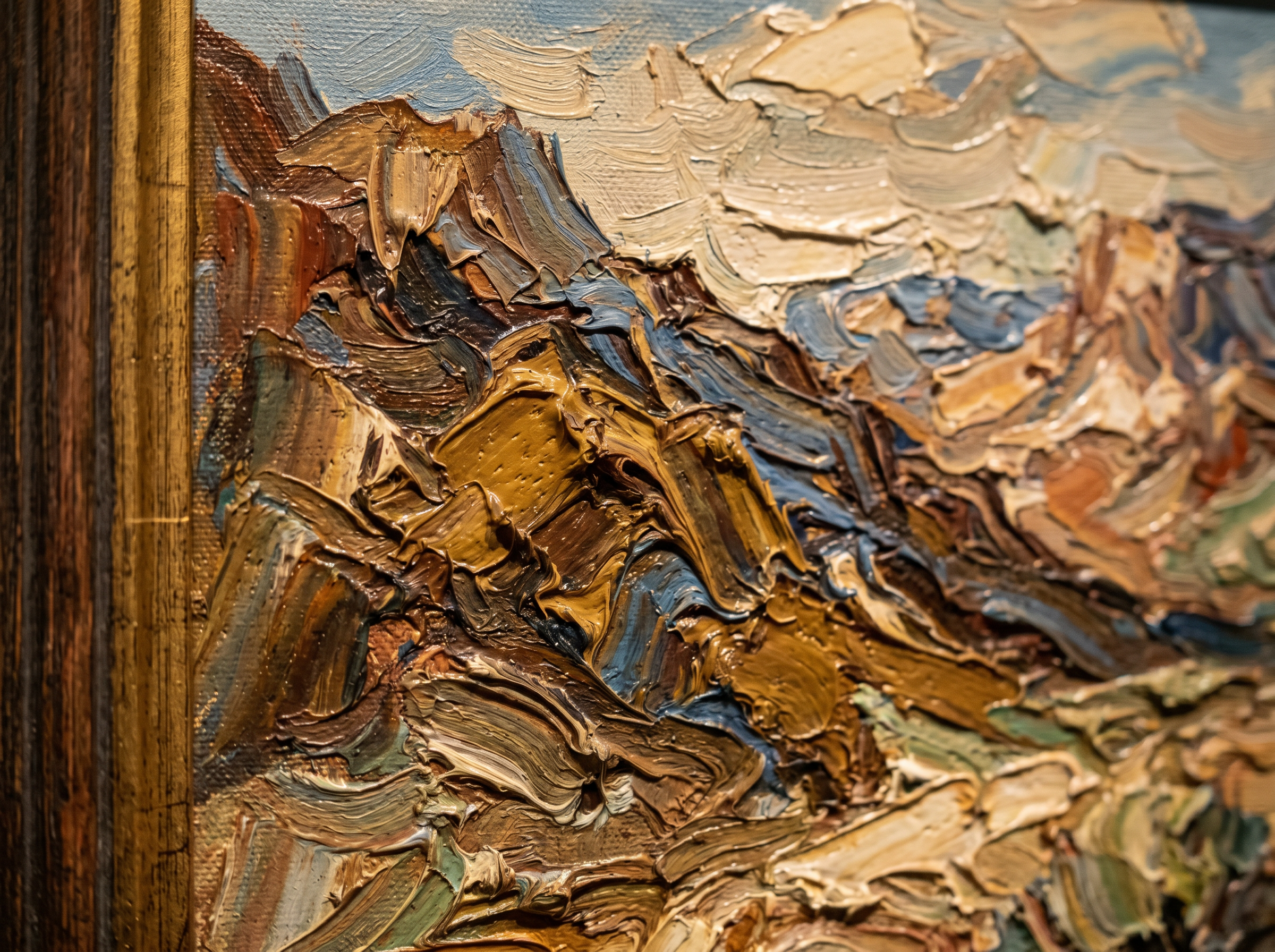 Prairie Fire Western Oil Painting 48x36