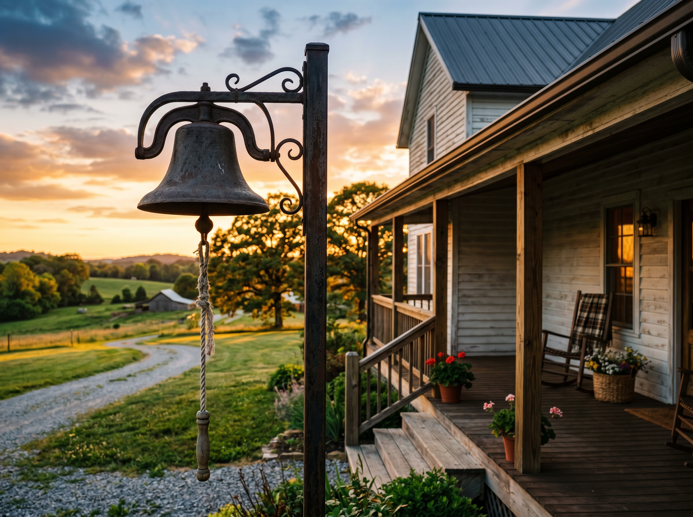 Homestead Welcome 36" Cast Iron Bell