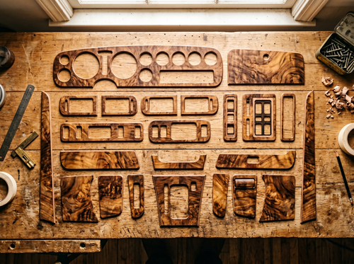 Big Rig Dashboard Wood Grain Kit